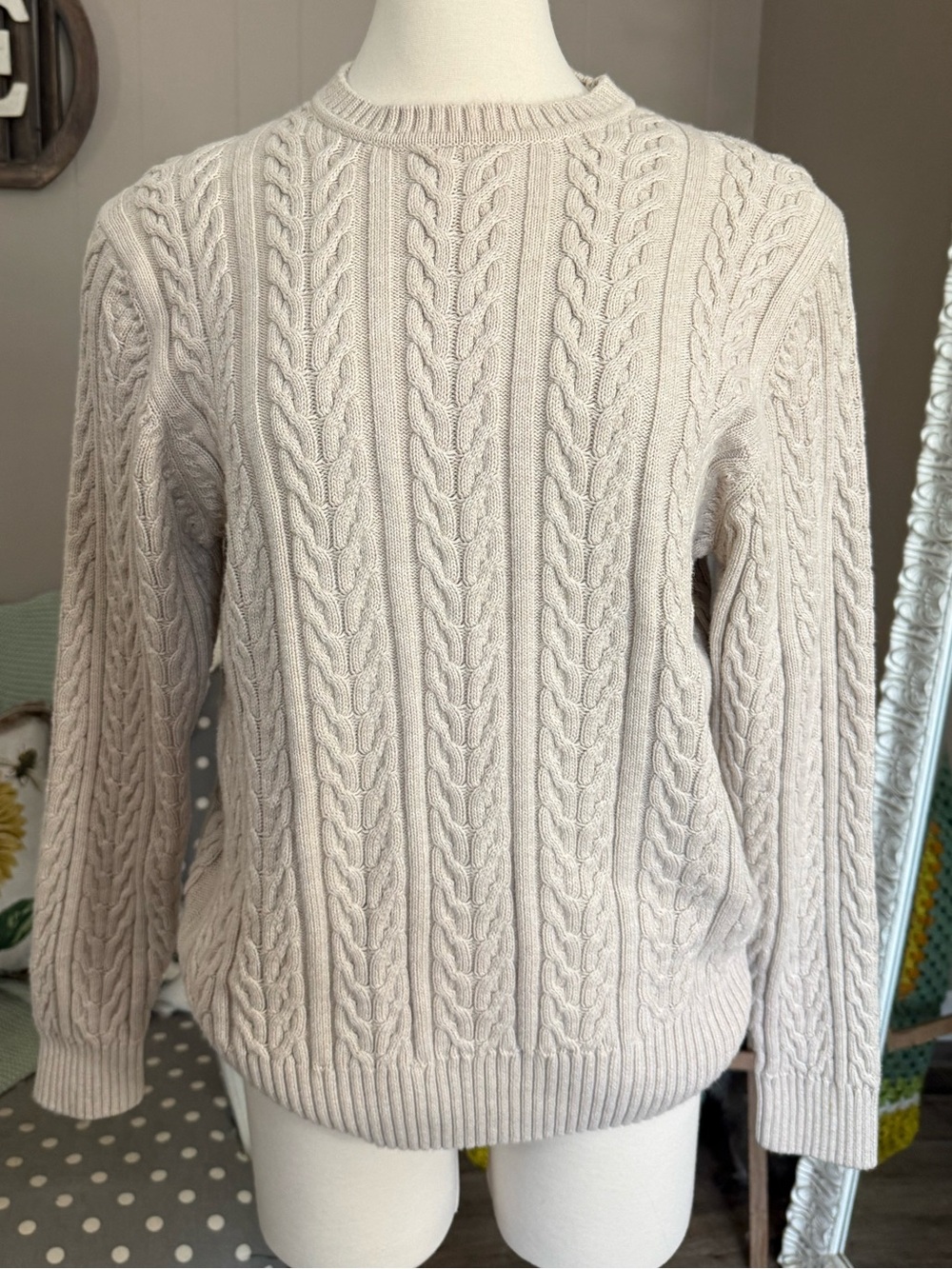 Vintage Saddlebred Cableknit Sweater